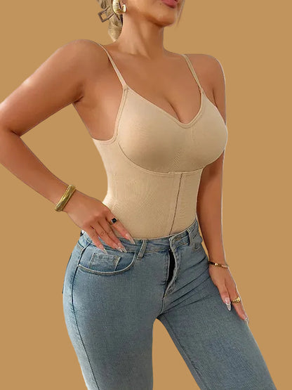 Body sculptant ventre plat taille fine - detail coutures - Maison Movai